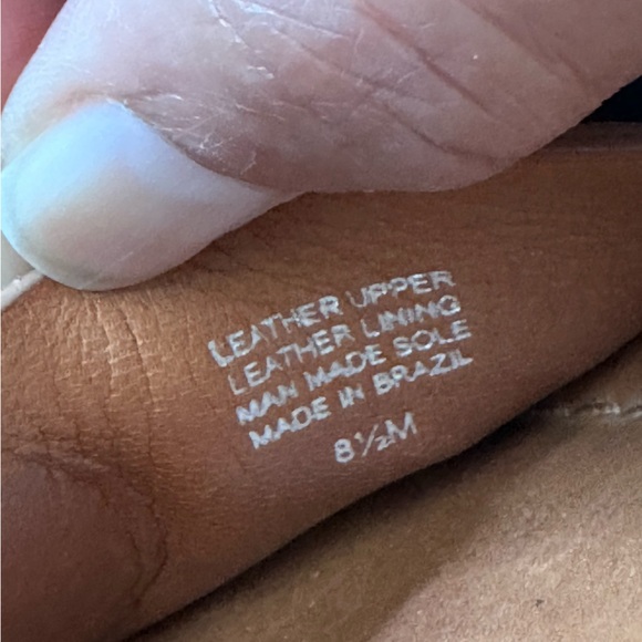 Tory Burch Leather Shoes Wedge Mule Sandals Patti Tan Wooden Platform Heels  8.5 - Picture 9 of 12